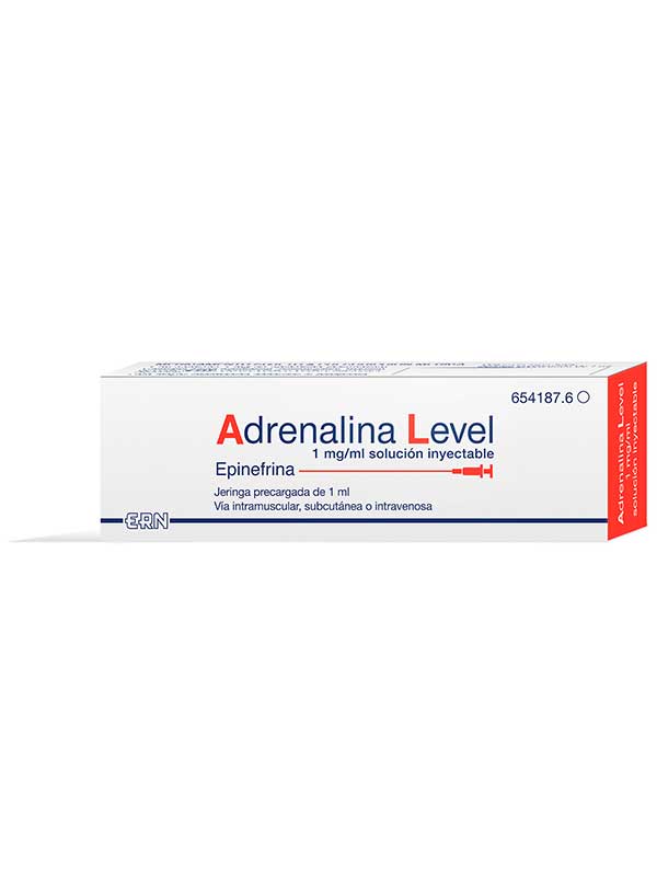 ERN Adrenalina Level 1 mg/ml 50 jeringa precargada 1ml   Estimulantes cardíacos