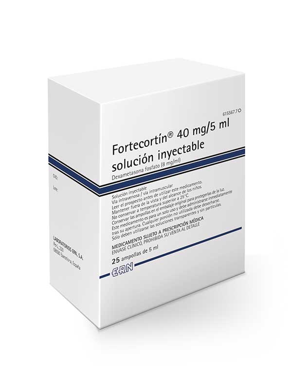ERN Fortecortín 4mg Solución Inyectable 100 ampollas de 1ml   Corticoides inyectables