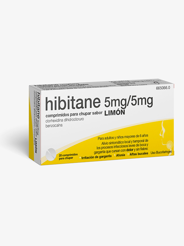 ERN Hibitane 20 comprimidos para chupar limón   Faringe