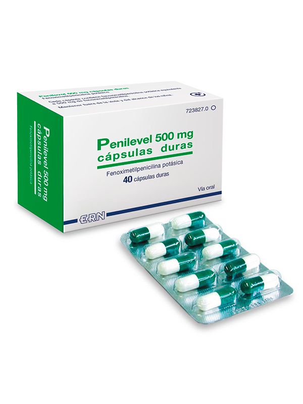 ERN Penilevel 500 mg 40 cápsulas duras   Antibióticos y antigripales