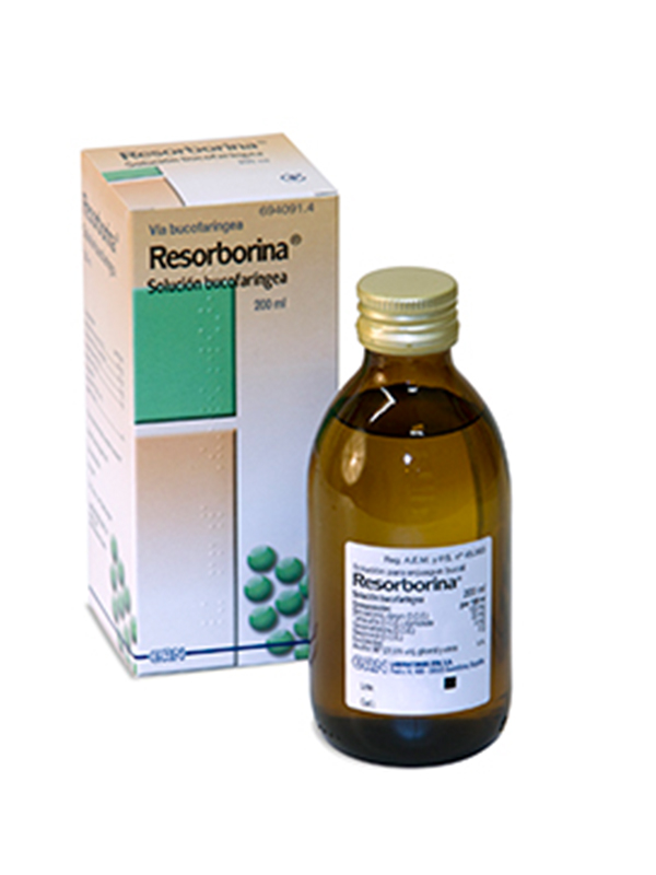 ERN Resorborina solución bucofaríngea 200ml   Antiseptico bucal