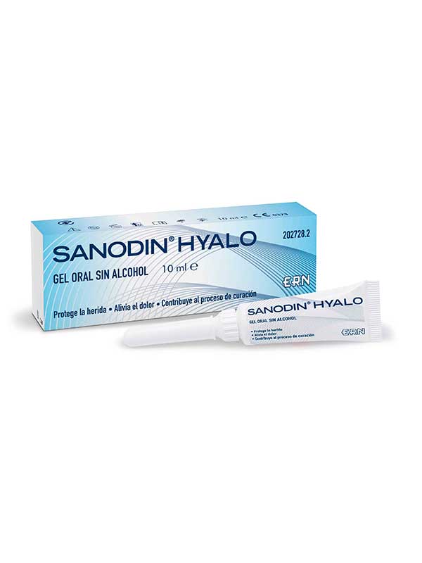 ERN Sanodin Hyalo Gel oral sin alcohol 10 ml   Antiseptico bucal