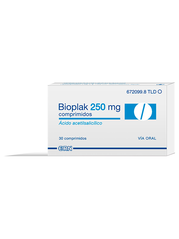 ERN Bioplak 250mg 30 comprimidos   Antiagregantes plaquetarios